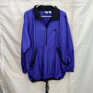 Vintage Bike purple collared 90s zip adjustable lightweight windbreaker jacket S